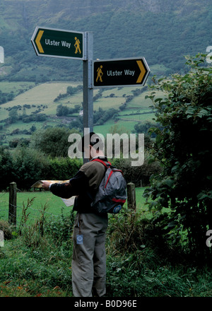 County Antrim, Nordirland, unberührte ländliche Landschaft in Irland Nordküste Stockfoto