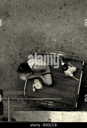 Thais, leichtes Leben, Leben und sterben in bangkok Stockfoto