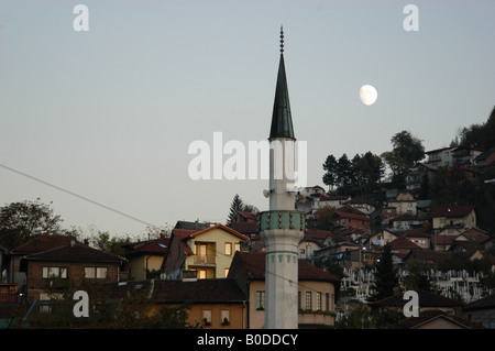 Minarett in Sarajevo - Bosnien und Herzegowina Stockfoto