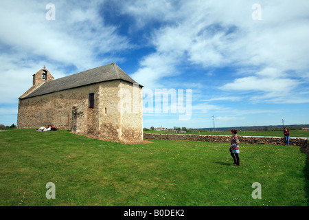 Europa Süd-West Frankreich haute Pyrénées eine steinerne Kapelle in der Nähe von cieutat Stockfoto