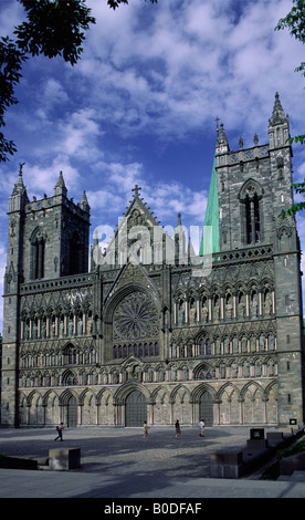 Kathedrale der Nidarosdom in Trondheim Stockfoto