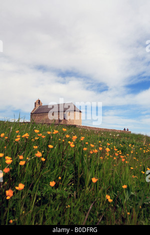 Europa Süd-West Frankreich haute Pyrénées eine steinerne Kapelle in der Nähe von cieutat Stockfoto