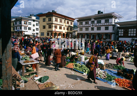 Paro-Markt in Paro, Bhutan Stockfoto