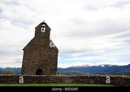 Europa Süd-West Frankreich haute Pyrénées eine steinerne Kapelle in der Nähe von cieutat Stockfoto