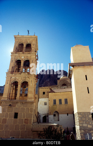 Sinai Ägypten St. Katharinen-Kloster Willow Peak oben Stockfoto