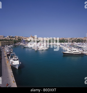 Blick über Palma International Boat Show 2008, Mallorca, Balearen, Spanien Stockfoto