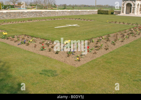 VC Ecke australischen ersten Weltkrieg Friedhof in der Nähe von Fromelles Frankreich Stockfoto