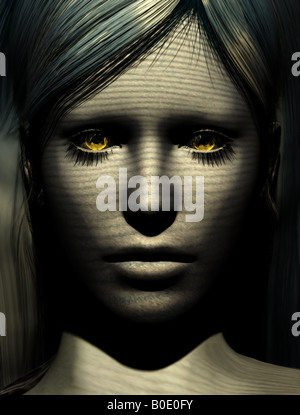 Darstellung der Frau, Nahaufnahme Stockfoto