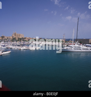 Blick über Palma International Boat Show 2008, Mallorca, Balearen, Spanien Stockfoto