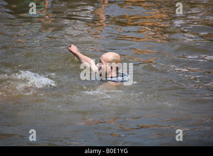 Pferd ertrinken Appleby Fair 2007 4 Stockfoto