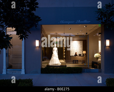 Monique Lhuillier Showroom, Melrose Place, Los Angeles. Stockfoto