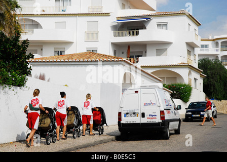 Wohnung von The Ocean Club Resort, wo Madeleine McCann PRAIA DA LUZ Algarve Portugal verschwand Stockfoto