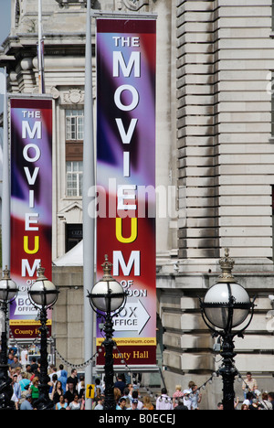 Die Movieum of London-Kino-Ausstellung im County Hall South Bank London England Stockfoto