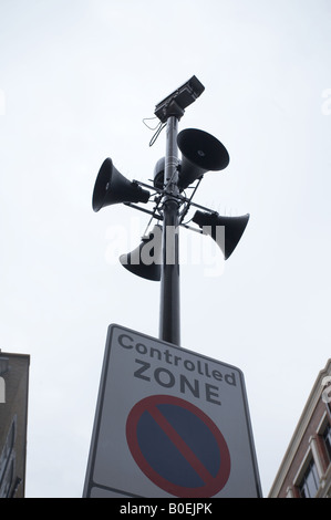 Closed Circuit TV Kamera Videoüberwachung in London England UK Stockfoto