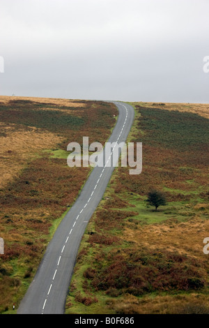 Landstraße in Dartmoor Devon Vereinigtes Königreich Stockfoto