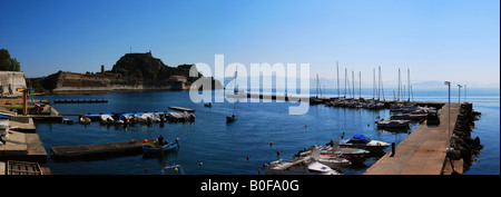 Der Yacht Club in der Stadt Korfu, Griechenland Stockfoto