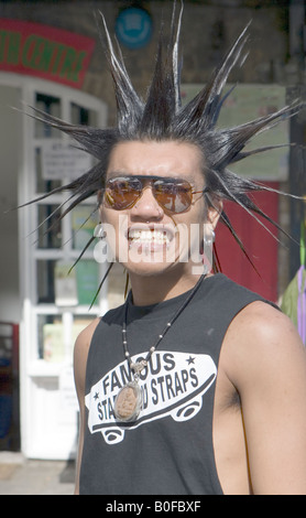 Spikey Haar tun Camden Town London Stockfoto