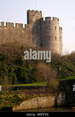 Pembroke Castle in West-Wales Stockfoto