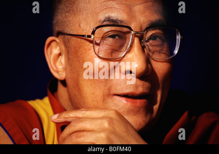 Die im Exil lebenden tibetische geistige Führer der Dalai Lama. Stockfoto