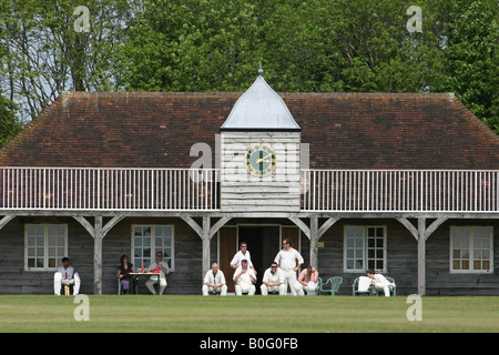 Cricket Pavillon Hambledon die Heimat des Cricket; "Wiege der Cricket" Stockfoto