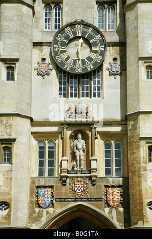 Der Eingang zur Kapelle, Great Court Trinity College, Cambridge Stockfoto