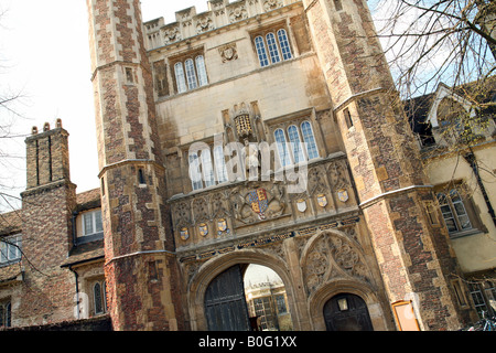 Der Eingang (große Tor), Trinity College, Cambridge, UK Stockfoto