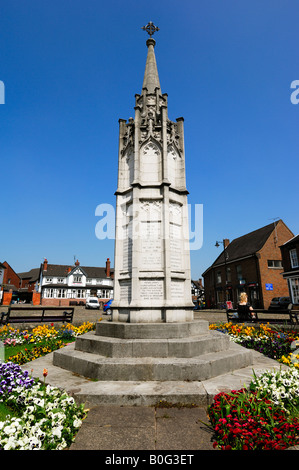 Sandbach Kenotaph Kriegerdenkmal Sandbach Krieg tot in den beiden Weltkriegen Stockfoto