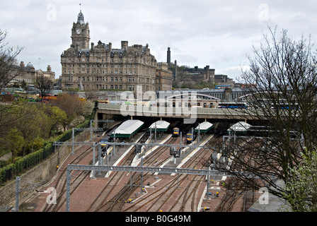 Edinburgh Waverley Bahnhof, Edinburgh, Schottland. Stockfoto