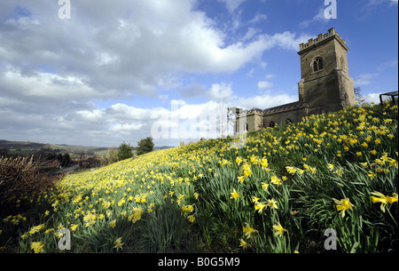 St Mary s Kirche Stanford Bridge Frühjahr 2008 Stockfoto