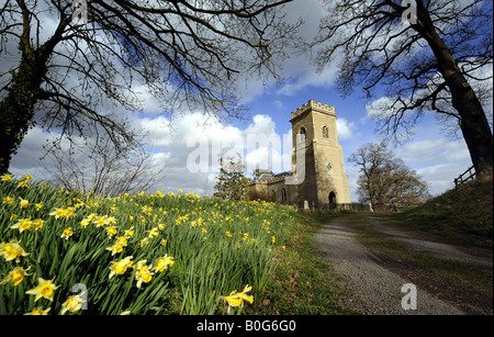 St Mary s Kirche Stanford Bridge Frühjahr 2008 Stockfoto