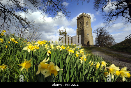 St Mary s Kirche Stanford Bridge Frühjahr 2008 Stockfoto