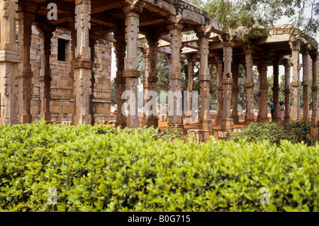 Der Qutb Minar Komplex aus dem Delhi Sultanat Mehrauli, New Dehli IN Stockfoto