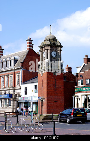 Der Uhrturm, Marktplatz, Wednesbury, West Midlands, England, UK Stockfoto