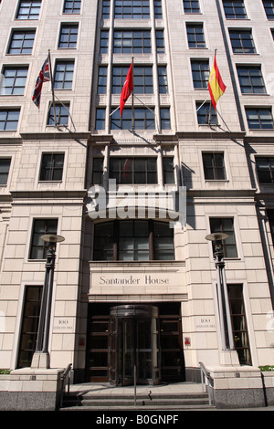 Abbey National Bank Banco Santander House London Hauptbüro in Ludgate Hill Stockfoto