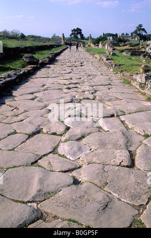 Italien, Kampanien, Paestum, heilige Straße Stockfoto