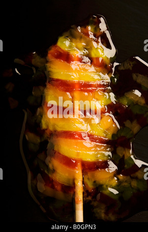 Gefrorenen Eis am Stiel schmelzen Stockfoto