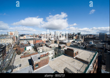 Glasgow City Skyline vom Leuchtturm, Mitchell Lane zu sehen. Stockfoto