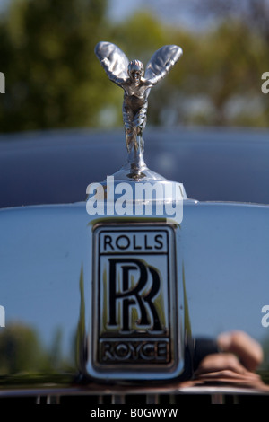 Bild zeigt den Geist der Ekstase auf einem Rolls Royce Stockfoto