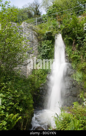 Wasserfall im Luxulyan Tal Stockfoto