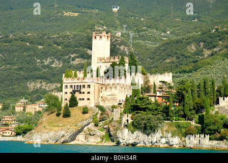 Malcesine am Gardasee in Norditalien Stockfoto