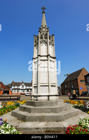 Sandbach Kenotaph Kriegerdenkmal Sandbach Krieg tot in den beiden Weltkriegen Stockfoto