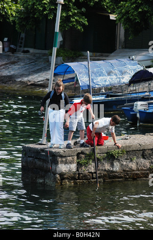 Isola dei Pescatori - Lago Maggiore-Piemont-Norditalien Stockfoto