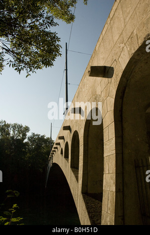 Maximiliansbrücke Brücke über die Isar im Zentrum von München im Jahre 1903 Stockfoto