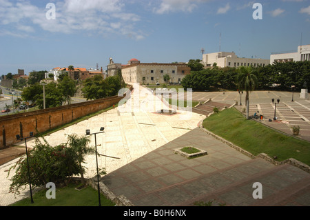 Blick vom Alcazar de Colon - Santo Domingo Stockfoto