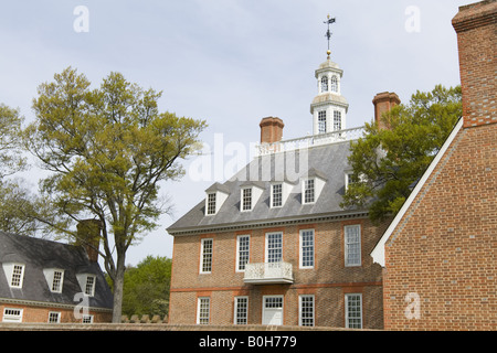 Gouverneurspalast, Colonial Williamsburg Virginia Stockfoto