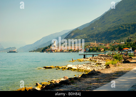 Malcesine am Gardasee in Norditalien Stockfoto