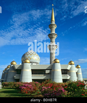 Staatliche Moschee, Minarett, Kota Kinabalu, Ost-Malaysia, Sabah, Borneo, Malaysia Stockfoto