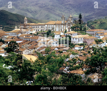 Ouro Preto, Kirche Igreja São Francisco de Assis, UNESCO-Weltkulturerbe, Minas, Brasilien, Südamerika Stockfoto