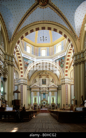 Interieur, San Francisco Kathedrale, Real de Catorce, San Luis Potosí, Mexiko Stockfoto