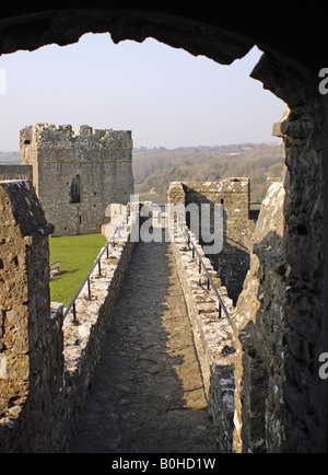 Pembroke Castle in West-Wales Stockfoto